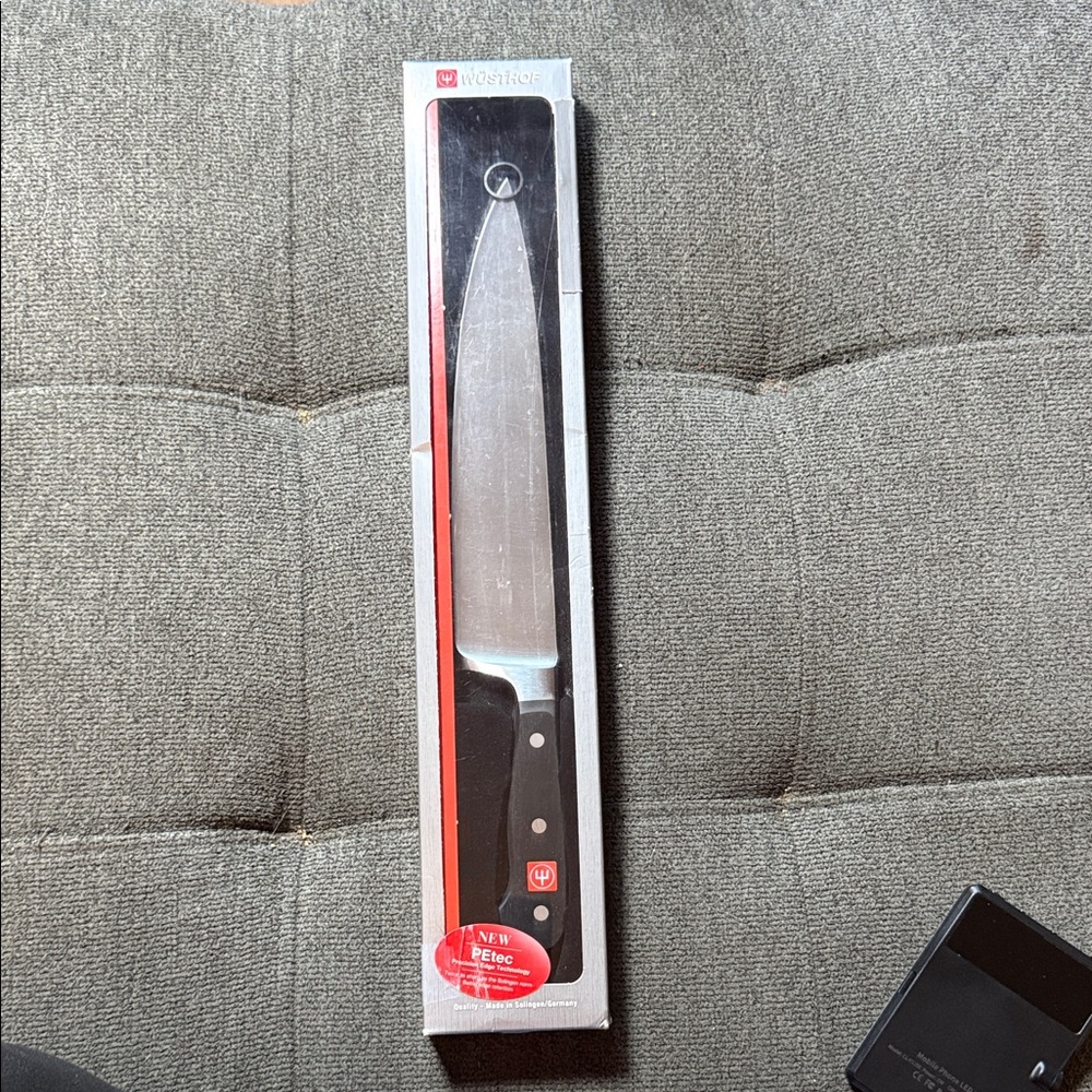 Wusthof Black and Silver Chef's Knife new in box